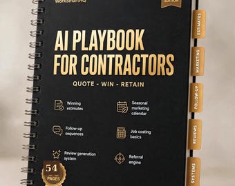 AI Playbook for Home Service Contractors | Estimates, Quotes, Follow-Up & Review Templates | 2026 PDF Guide