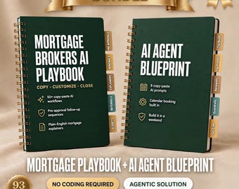 Paquete de guía práctica de IA para agentes hipotecarios + plan estratégico para la gestión de preaprobaciones / Cómo evitar perder solicitantes (descarga digital)