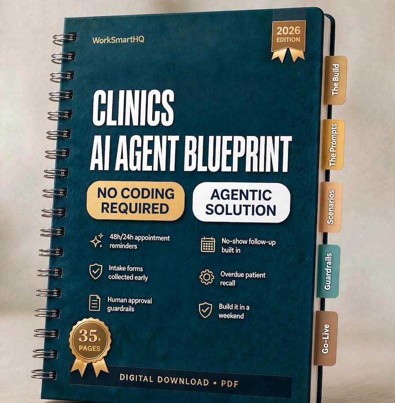 Plan de acción para un agente de IA en la clínica / Recordatorios de citas, automatización de la admisión de pacientes / Reducción de ausencias (PDF) imagen 1