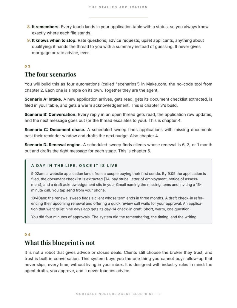 Plano para Agente de IA em Corretagem de Hipotecas | Sistema de Acompanhamento Pré-Aprovação | Pare de Perder Candidatos (PDF) imagem 5