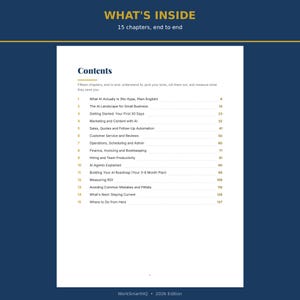 Small Business AI Playbook | Complete End-to-End Guide to AI Tools, Automation & Agents for Small Business (2026 PDF) image 3