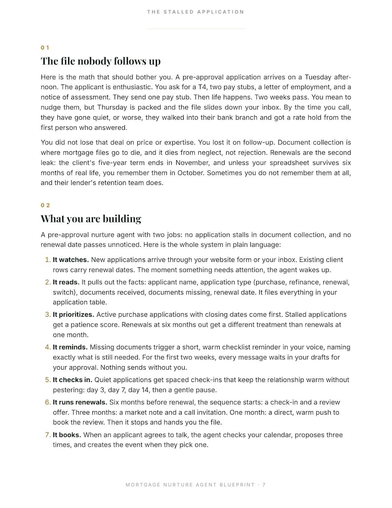 Mortgage Broker AI Playbook + Pre-Approval Nurture Blueprint Bundle | Stop Losing Applicants (Digital Download) image 5