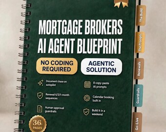 Plan de acción para agentes de hipotecas con IA / Sistema de seguimiento y preaprobación / Cómo evitar la pérdida de solicitantes (PDF)