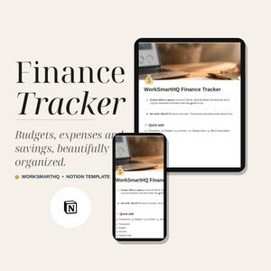 Notion Finance Tracker Template | Budget Planner, Expense Tracker, Savings Goals, Bills Dashboard (Digital Download) image 1
