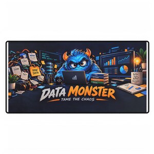 Data Analyst Desk Mat, Large Mouse Pad, Data Science Office Decor, Analytics SQL Python Power BI Gift, Tech Workstation Accessory