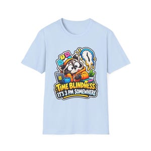Time Blindness Shirt, Funny ADHD Clock Humor Tee Gift image 12