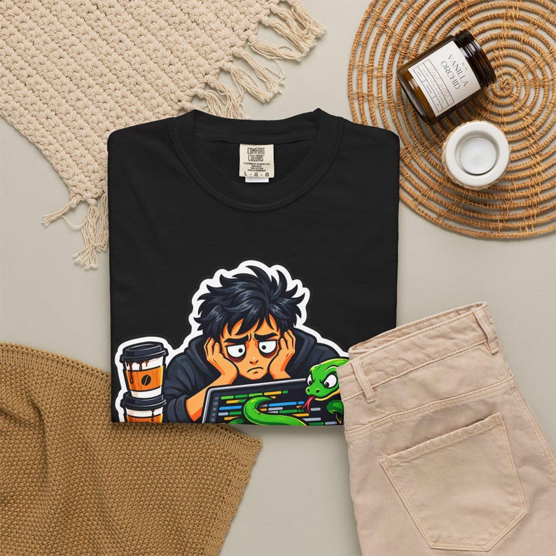 Python Developer T-Shirt, Funny Coder Tee, Programmer Coffee Gift, Software Engineer Graphic Shirt image 15