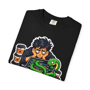 Python Developer T-Shirt, Funny Coder Tee, Programmer Coffee Gift, Software Engineer Graphic Shirt image 4