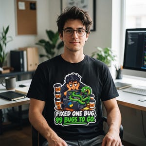 Python Developer T-Shirt, Funny Coder Tee, Programmer Coffee Gift, Software Engineer Graphic Shirt