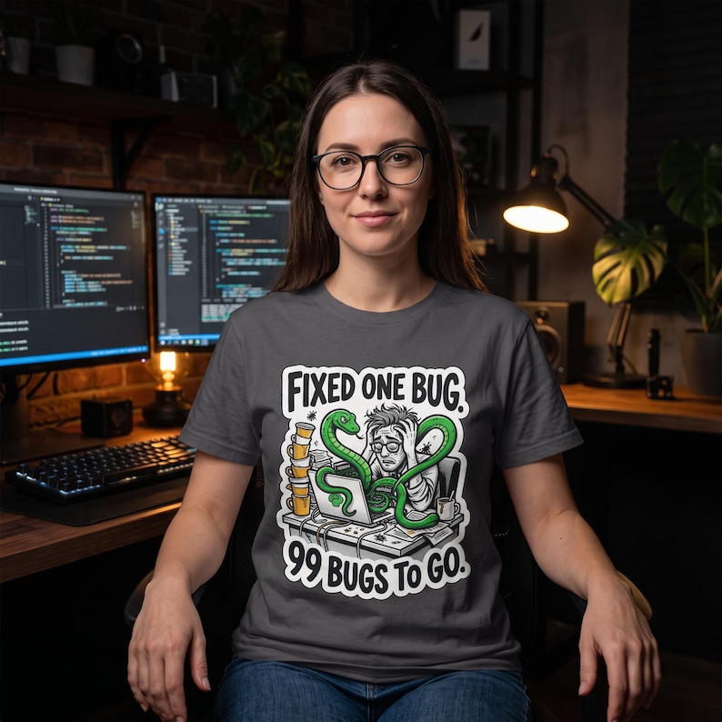 Python Coder T-Shirt, Funny Developer Tee, Software Engineer Gift, Programmer Graphic Shirt, Coding Humor afbeelding 1