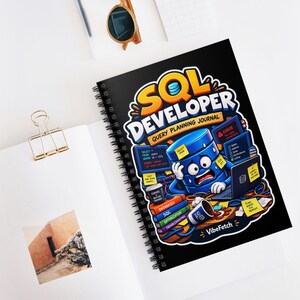 SQL Developer Notebook, Database Engineer Journal, Query Planner Diary (6" x 8") image 6