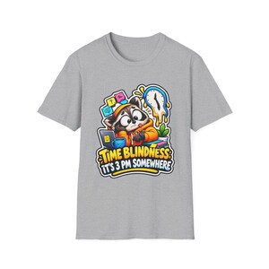 Time Blindness Shirt, Funny ADHD Clock Humor Tee Gift image 8