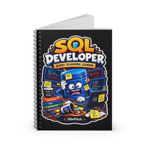 SQL Developer Notebook, Database Engineer Journal, Query Planner Diary (6" x 8") image 3
