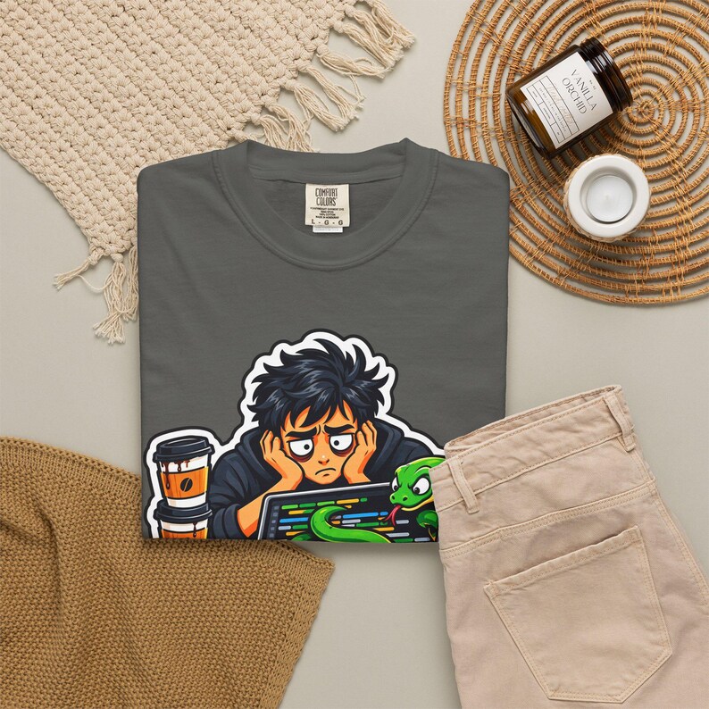 Python Developer T-Shirt, Funny Coder Tee, Programmer Coffee Gift, Software Engineer Graphic Shirt image 7