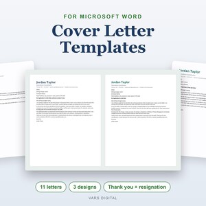 Sollicitatiebriefsjabloon voor Word, 11 bewerkbare brieven: sollicitatie, startersfunctie, carrièreswitch afbeelding 1