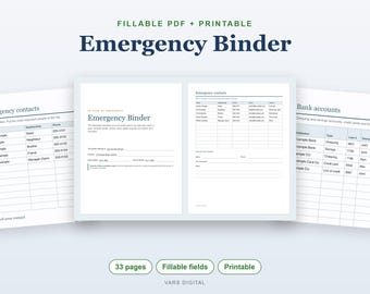 Notfallordner (ausfüllbares PDF), Planer für das Lebensende, Notfallordner, zum Ausdrucken