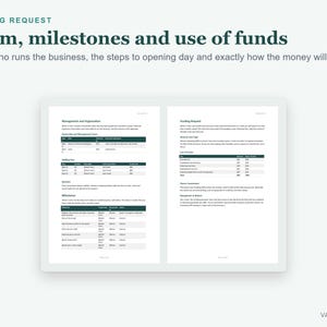 Startup Business Plan Template Word, Financial Projections Excel (Digital Download) image 8