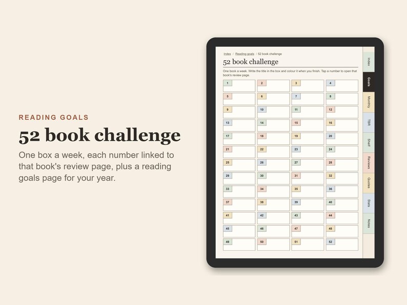 デジタル読書ジャーナル、日付なしハイパーリンク付きPDF（タブレット、本棚、100冊の書評用） 画像 5