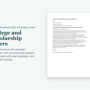 Modèles de lettres de recommandation, 12 lettres Word modifiables pour les études supérieures, l'emploi et les références personnelles image 3