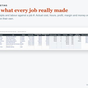 Pressure Washing Pricing Calculator Spreadsheet, Excel Quote & Job Costing Template image 4