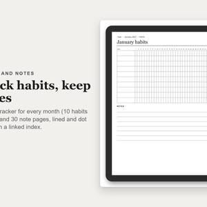 Digitale planner 2027, PDF met hyperlinks voor e-ink tablets (oktober 2026 - december 2027) afbeelding 6