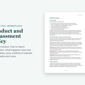 Mall för personalhandbok för småföretag, redigerbar Word-manual för HR-policy med onboardingformulär bild 5