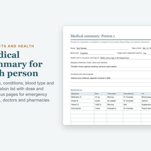 Emergency Binder Fillable PDF, End of Life Planner, Just in Case Binder, Printable Bild 2