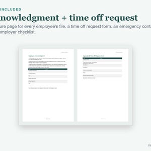 Mall för personalhandbok för småföretag, redigerbar Word-manual för HR-policy med onboardingformulär bild 6