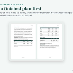 Startup Business Plan Template Word, Financial Projections Excel (Digital Download) image 4