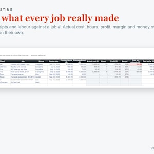 HVAC Estimate Template Excel, Heating and Cooling Quote & Job Costing Spreadsheet image 4