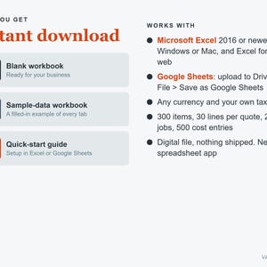 Window Cleaning Pricing & Job Costing Excel Template, Quote Generator, Profit Tracker (Digital Download) image 7