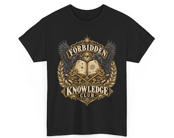 Forbidden Knowledge Shirt, Occult Esoteric Graphic Tee, Secret Society All Seeing Eye Unisex Tee, Mystic Gift