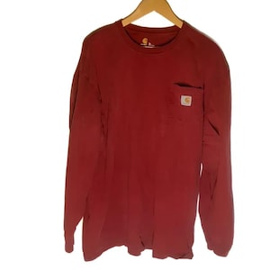 A8CH - Carhartt XL Red Vintage T-shirt 3