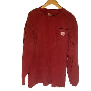 A8CH - Carhartt  XL Red Vintage T-shirt 3