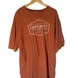 A8CH - Carhartt 2XL Dusty Rose Loose Fit Vintage T-shirt 3