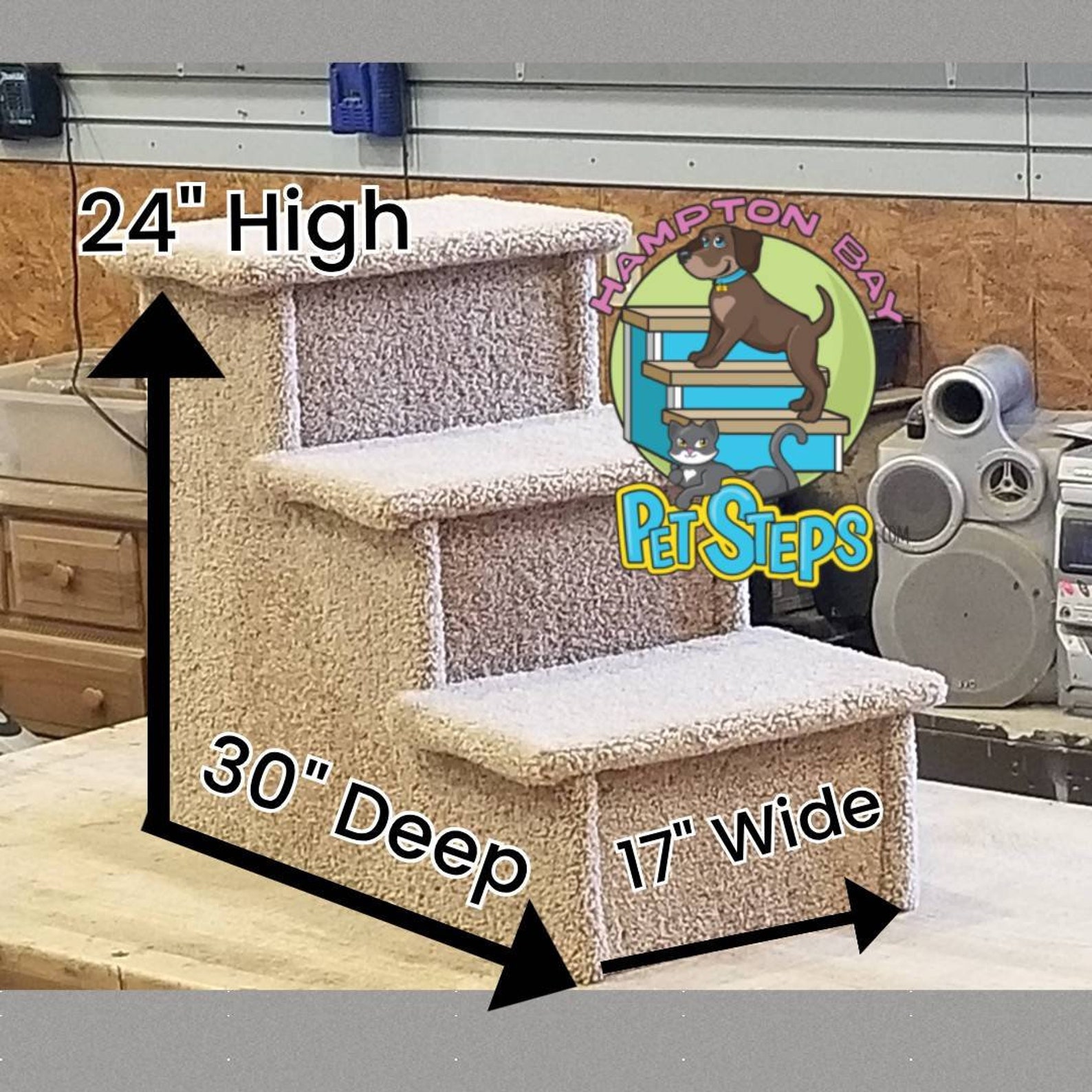 Dog Stairs for Tall Bed 24h X 17w X 30d Etsy