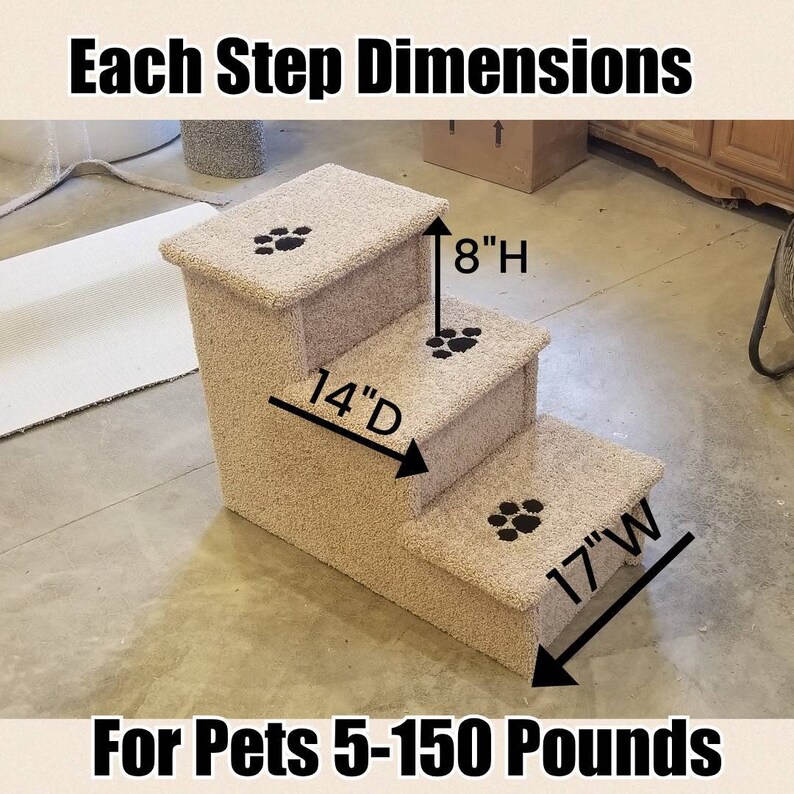 Best Dog Step for Big Dogs Sturdy & All Wood 24h X Etsy