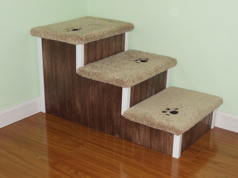 Dog Steps for Big Dogs Sturdy All Wood Dog Stair For Pets ...