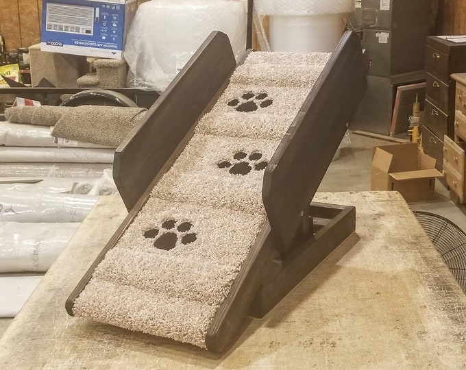 Dog Ramp With Side Rails Adjustable Height 15 & 18 16w X 40l Gentle