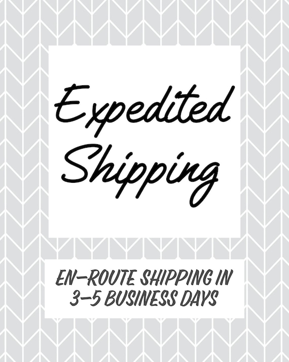 Upgraded Expedited Shipping Fee | Product En-Route to You in Approximately 3-5 Business Days