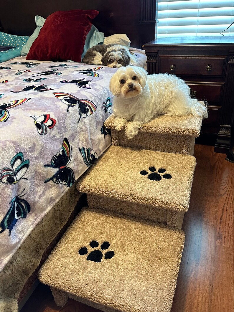 Large Dog Stairs for Bed Dog Steps for High Bed Etsy