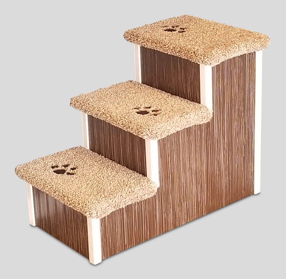 Dog Steps for Big Dogs Sturdy All Wood Dog Stair For Pets Etsy