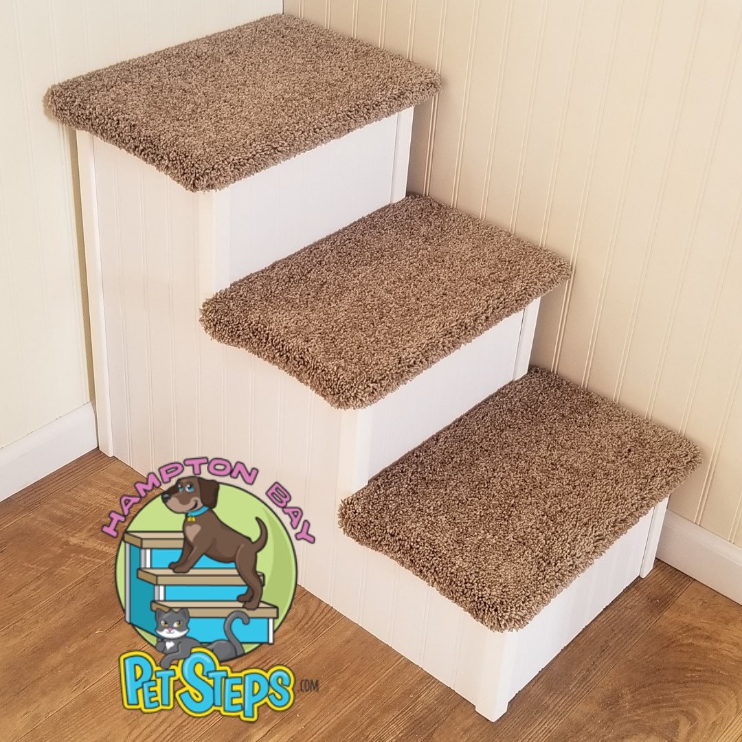 Extra Wide Dog Stair for Big Dogs | Wood Pet Stair | For ...