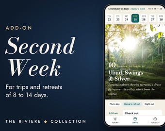 Add-On: Second Week for Your Custom Trip Page
