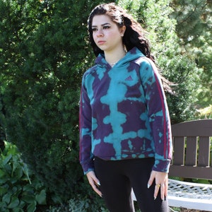 Psychedelic Tie Dye Reworked Bohemian Gothic Hoodie