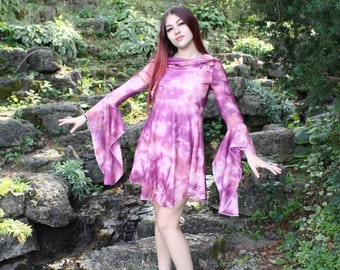 Enchanting Elven Fantasy Dress: Whimsical Bohemian Skirt for Mystical Festivals & Renaissance Fairs