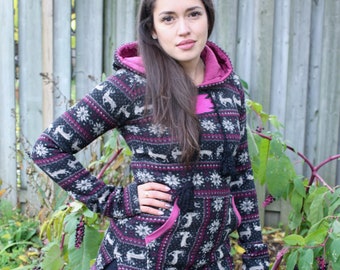 NAVAJO Southwestern HOODIE | Bohemian Festival Fleece Sweater | Womens Clothing | Gift for Her