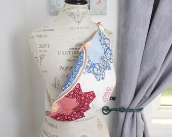 FANNY PACK Vintage Quilted Floral Design: Bohemian Upcycled Festival Crossbody Bag with Adjustable Strap