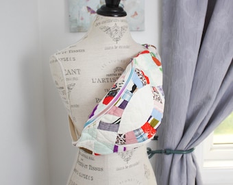 FANNY PACK, Vintage Quilted Bohemian Festival Waist Bag Patchwork Upcycled Crossbody Pouch