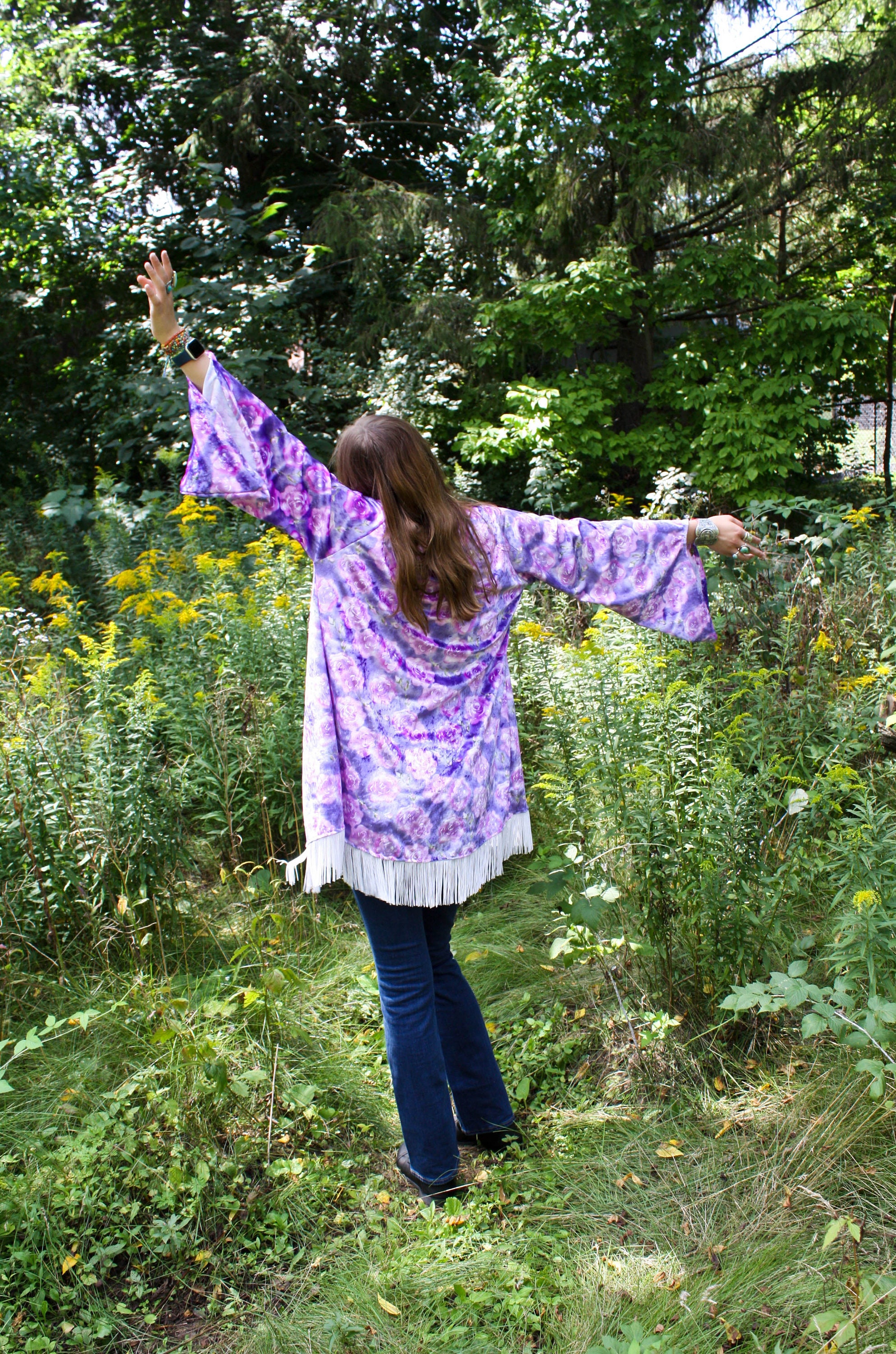 Shiny purple shop jacket